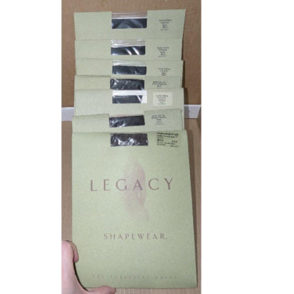 Lot of 7 Pair of Legacy Pantyhose ~ 6 Size C ~ 1 Size B